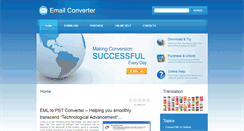 Desktop Screenshot of eml-to-pst-converter.com