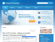 Tablet Screenshot of eml-to-pst-converter.com